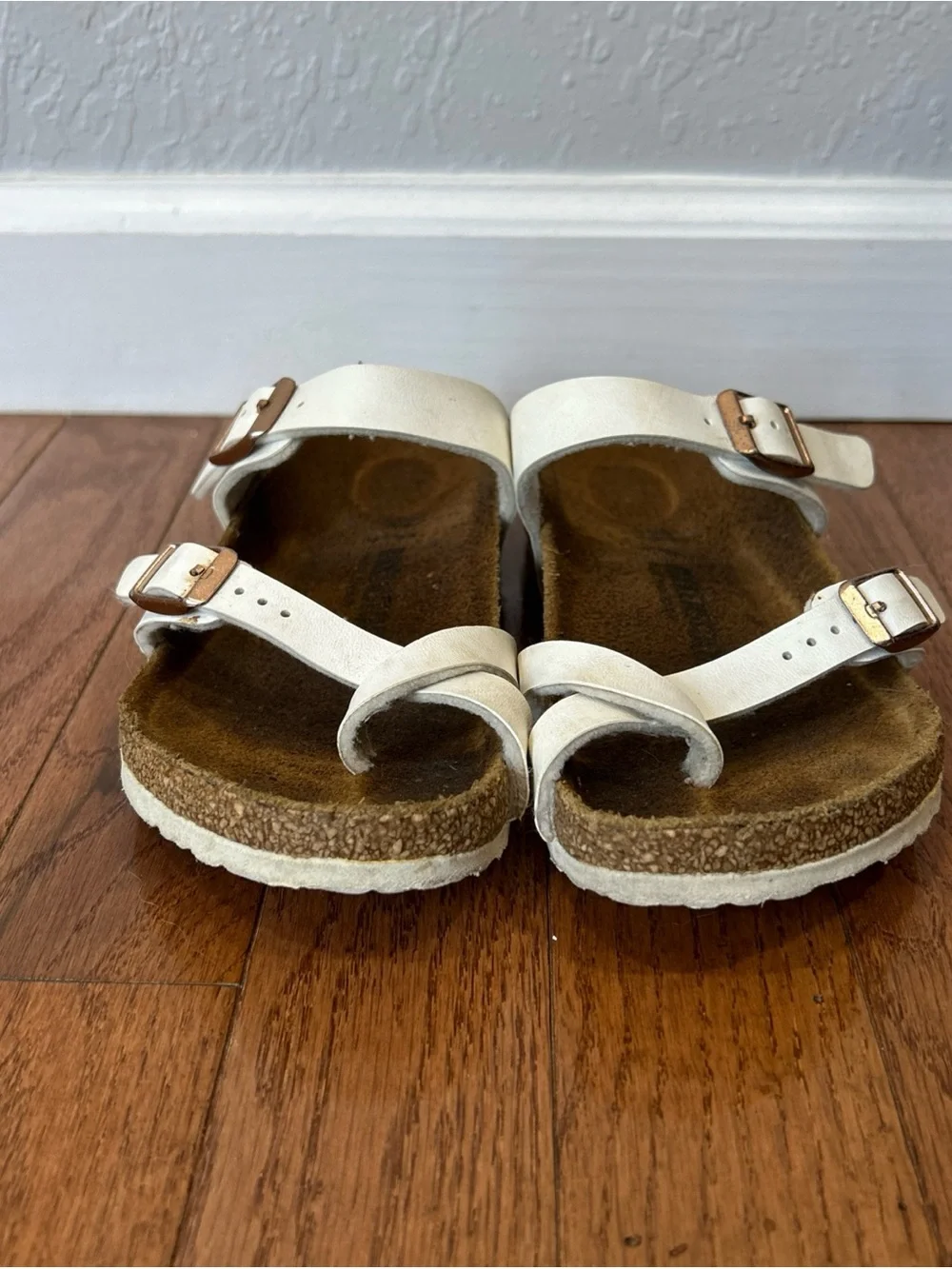 Birkenstock Mayari Sandals Slip On Shoes EU 33 Girls Size 2 White